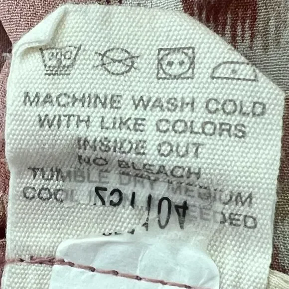 Fossil Mauve Pink Print Babydoll Dress, M - Picture 8 of 8